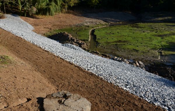 Landscape Swales Installation in Midlothian