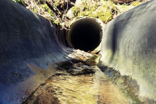 Drainage Swale Installation in Midlothian