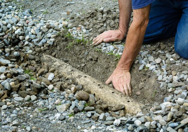 French Ditch Installation in Midlothian